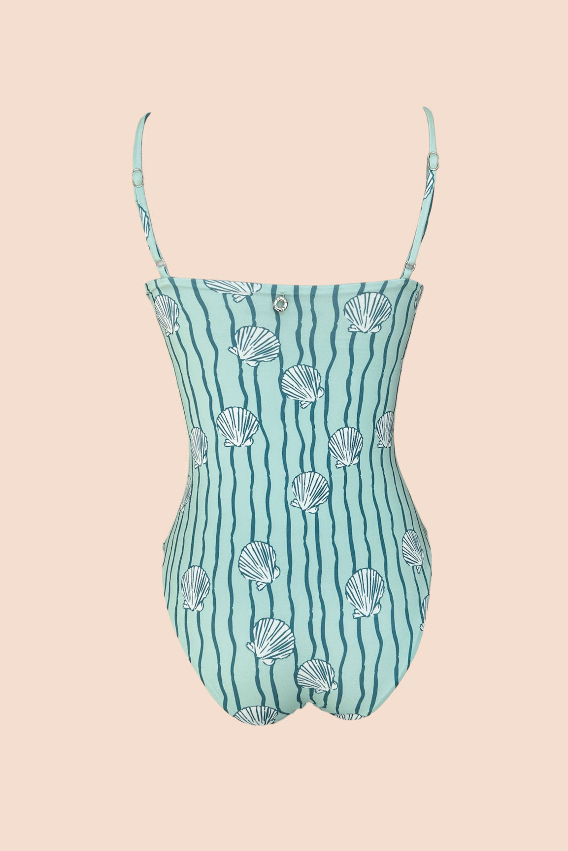 Coral One Piece Fruncido