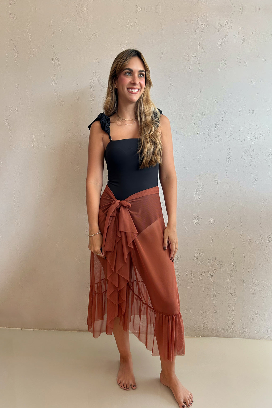 Falda Terracota