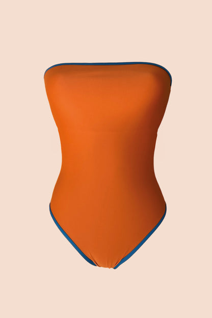 Terra One Piece Strapless Bicolor