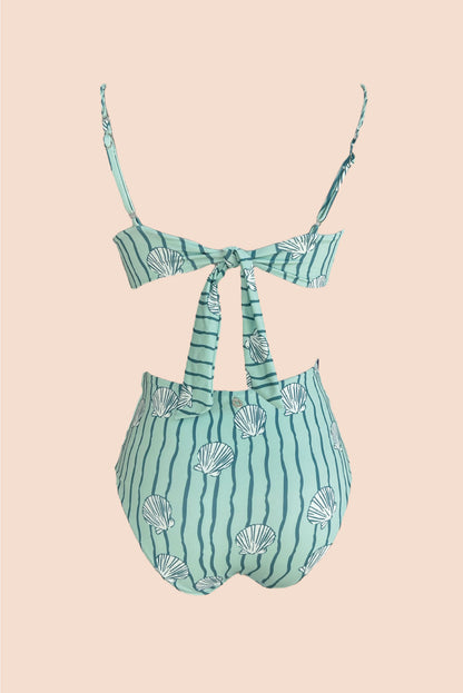 Coral Bottom Cintura Alta