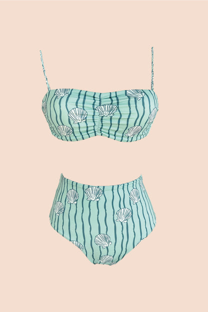 Coral Bottom Cintura Alta