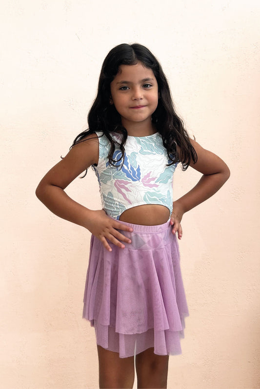 Falda Boleros Niña Lila