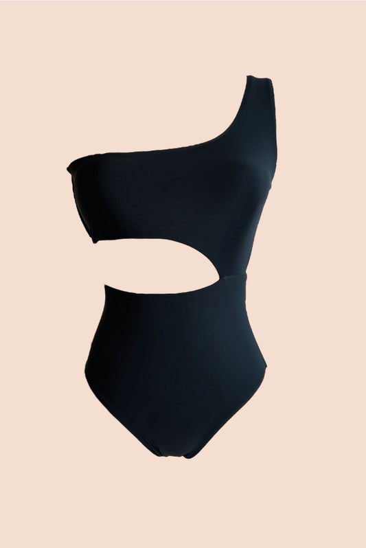 Nero One Piece Escote Asimétrico