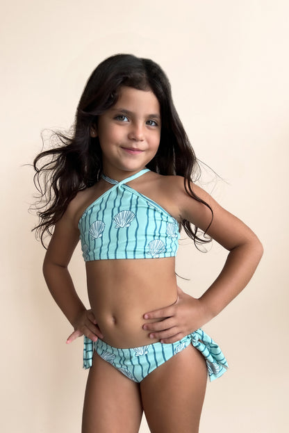 Coral Bikini Halter Girl