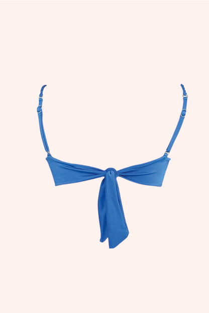 Bleu Top Fruncido